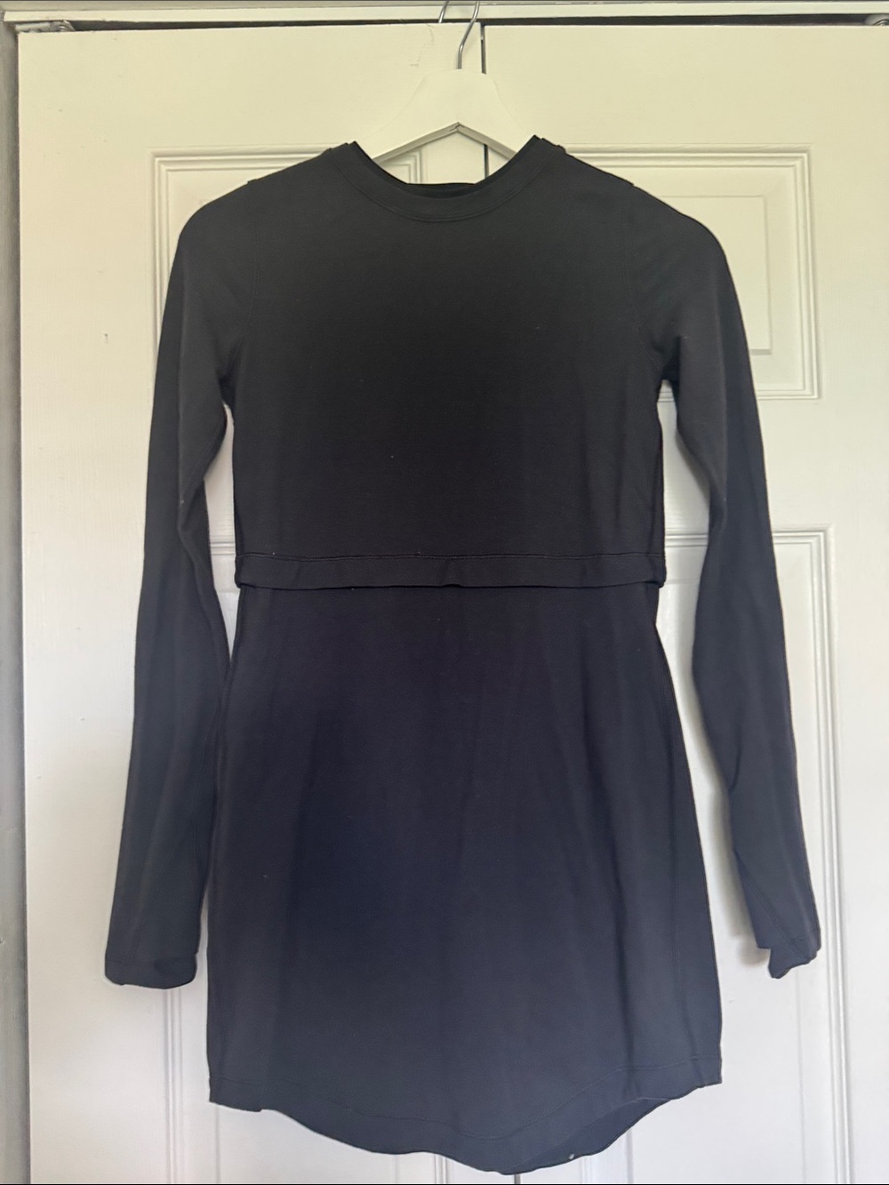 Ivivva Black Long-Sleeve Fit-and-Flare Dress Sz 12